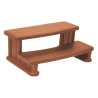Standard Spa Side Step - Redwood